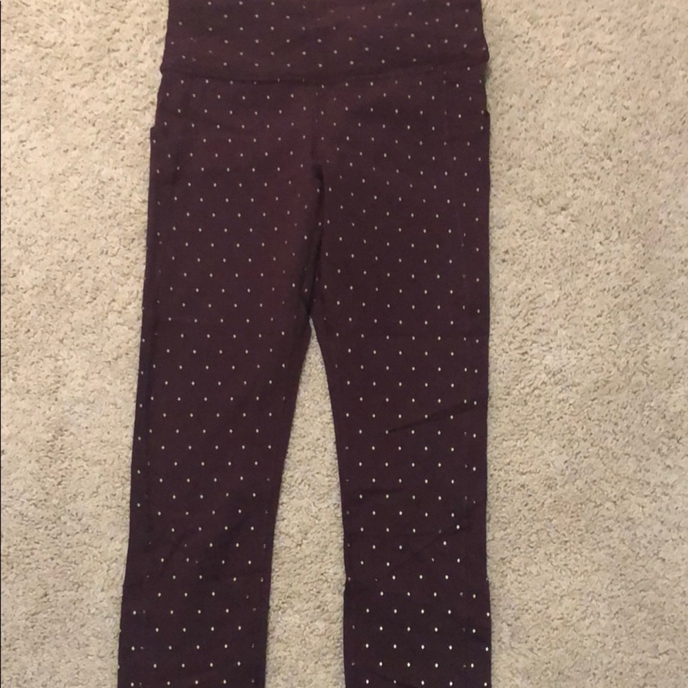 Lululemon pace rival reflective crop leggings